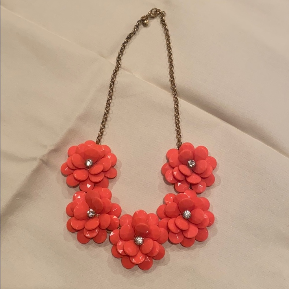 JCrew Floral Statement Necklace